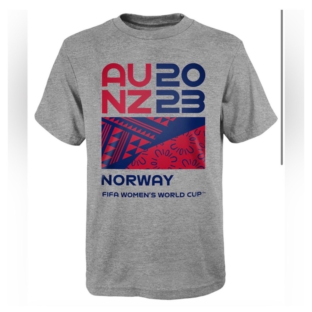 Adult Large Norway Outerstuff FIFA 2023 Women's World Cup Graphic Tee NWT